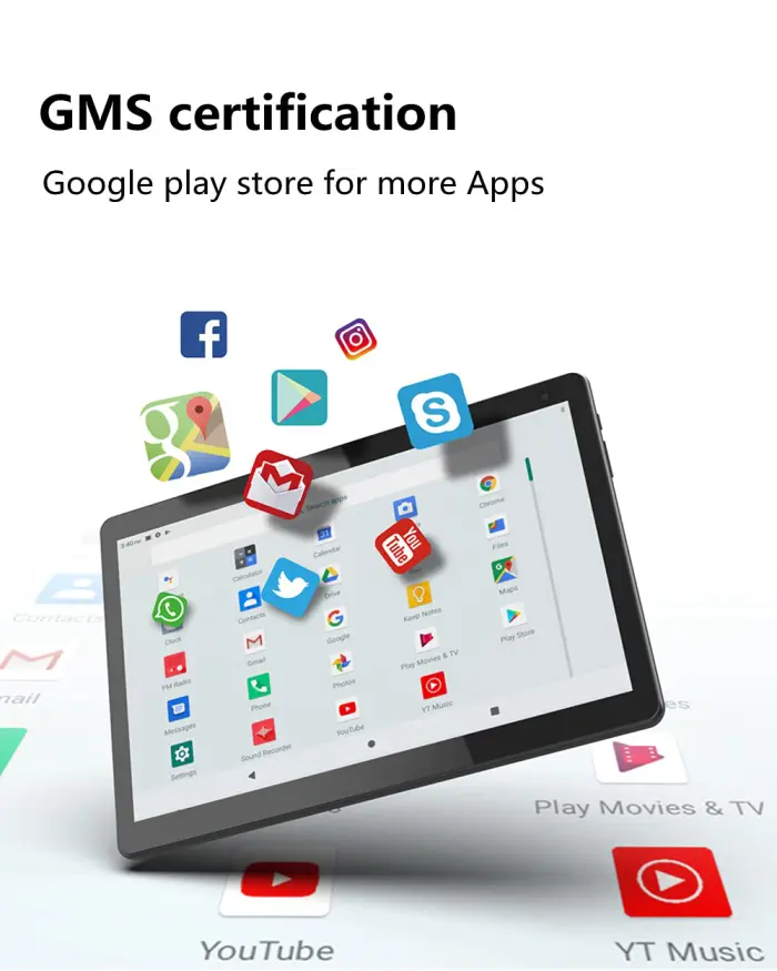 COOPERS Tablet 10 inch, Android 15 Tablet, 32GB ROM 1TB Expand Computer Tablets, Quad Core Processor 6000mAh Battery, 1280x800 IPS Touch Screen, 2+8MP Dual HD Camera, Bluetooth WiFi Tablets PC - Image 8