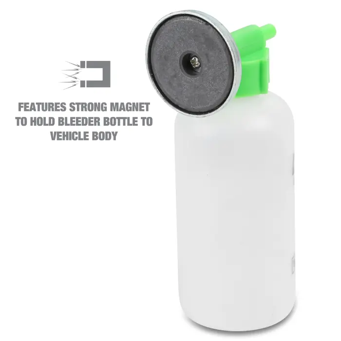 OEMTOOLS 25036 Bleed-O-Matic One-Man Brake Bleeder Kit, Featuring An Opaque Brake Bleed Bottle / Transparent Hoses and Tapered Fittings, No Mess Brake Fluid Bleeding , Multi color(Packaging May Vary) - Image 5