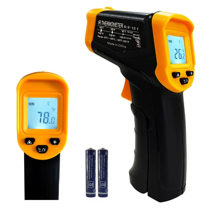 Digital Infrared Thermometer gun for cooking,BBQ,Pizza oven,Ir Thermometer with Backlight,-58℉~932℉(-50℃~500℃) Handheld Non Contact Heat Laser Temperature Gun (Not for Human) - Image 1