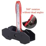 TUTOOLS Brake Caliper Press, Caliper Piston Spreader, Brake Tools,Brake Caliper Piston, Brake Caliper Press Ratchet with 2 Extra pcs Steel Plates, Red - Image 2