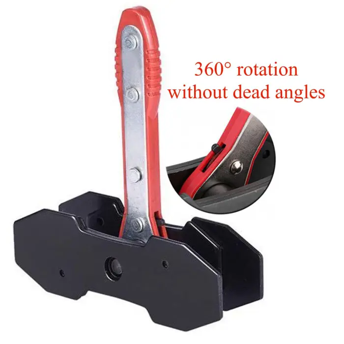 TUTOOLS Brake Caliper Press, Caliper Piston Spreader, Brake Tools,Brake Caliper Piston, Brake Caliper Press Ratchet with 2 Extra pcs Steel Plates, Red - Image 2