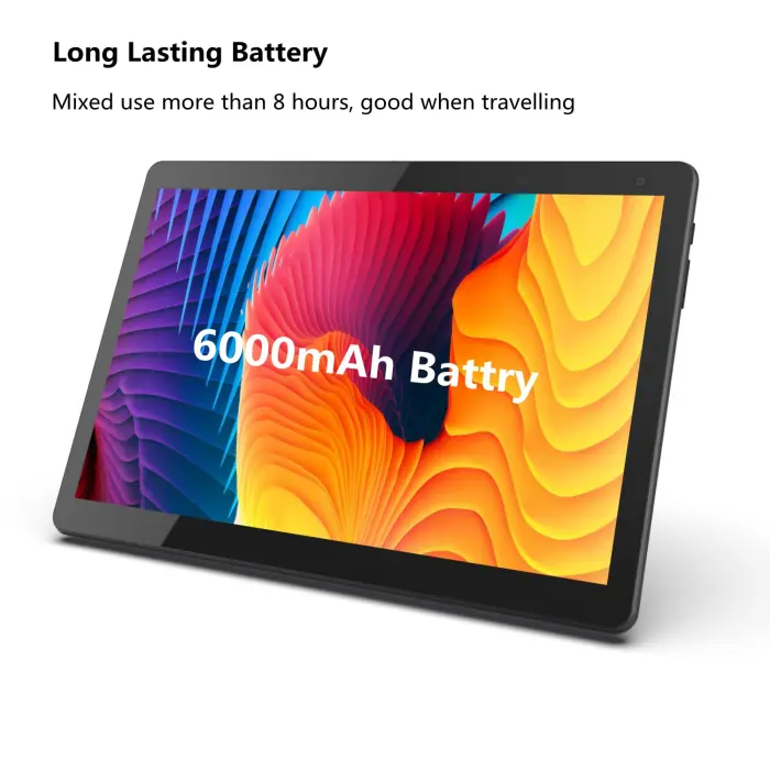 COOPERS Tablet 10 inch, Android 15 Tablet, 32GB ROM 1TB Expand Computer Tablets, Quad Core Processor 6000mAh Battery, 1280x800 IPS Touch Screen, 2+8MP Dual HD Camera, Bluetooth WiFi Tablets PC - Image 4