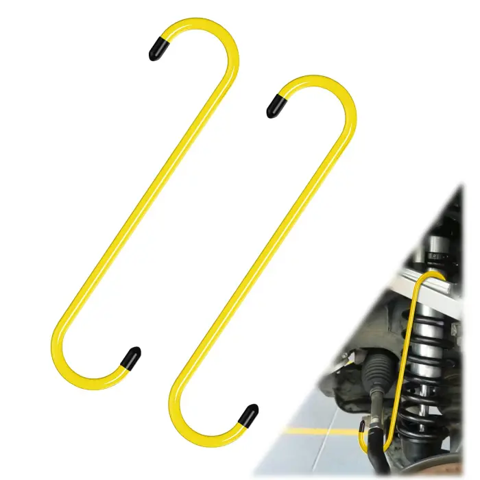 BFXM 2PCS Brake Caliper Hanger Compression Mechanic Tool with Rubber Tips, Durable Steel, Rust-Proof Automotive Tools for Braking, Axle, Suspension, Herramientas para Extensión de Frenos - Image 1