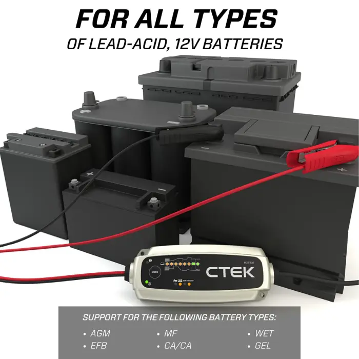 CTEK - 40-206 MXS 5.0 Fully Automatic 4.3 amp Battery Charger and Maintainer 12V - Image 5