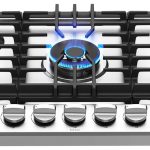 GASLAND 30 Inch Gas Cooktop, PRO GH2305SF 5 Burner Propane Stovetop, Built-in NG/LPG Convertible Cooktops, Gas Countertop Plug-in with Thermocouple Protection, Stainless Steel