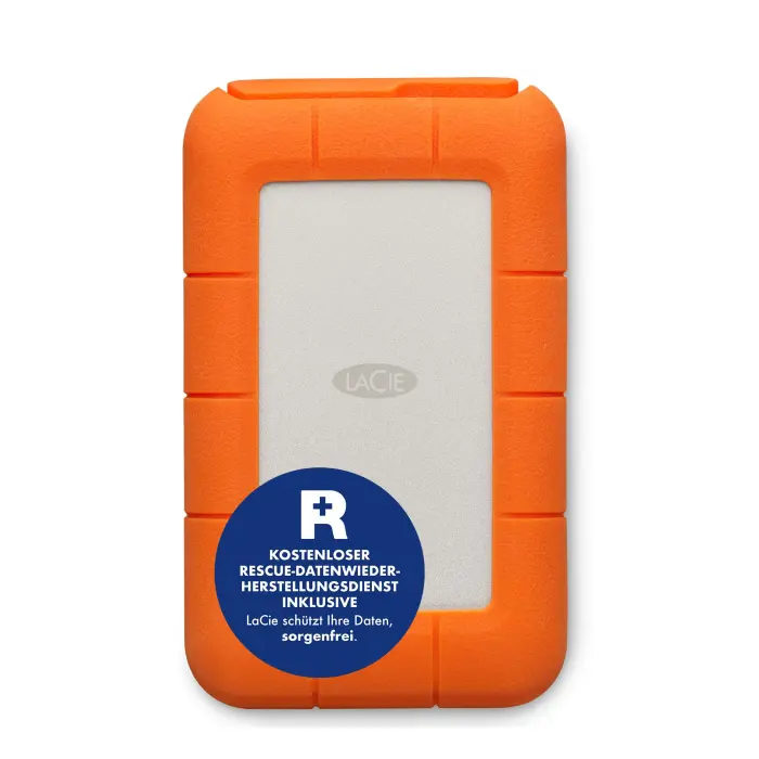 LaCie Rugged USB-C, 5TB, Portable External Hard Drive, Drop, Shock, Dust, Rain Resistant, for Mac & PC (STFR5000800) - Image 1