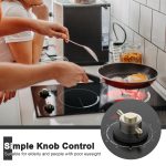 Cooksir 2 Burner Electric Cooktop 220V - Built-in 12 Inch Electric Stove Top 3000W, Ceramic Cook Top Radiant, 9 Power Heating Levels, Overheat Protection, Retro Knob, 220V - 240V Hard Wired (No Plug) - Image 8