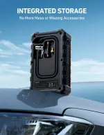 AstroAI S8 Air Jump Starter with Air Compressor, 3000A Peak Car Battery Jump Starter Portable (9.0 Gas/6.5L Diesel) with 150PSI Cordless Auto-Shutoff Tire Inflator, 12V Battery Charger Booster(Orange) - Image 4