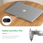 CloudValley Webcam Cover Slide[2-Pack], 0.023 Inch Ultra-Thin Metal Web Camera Cover for Macbook Pro, iMac, Laptop, PC, iPad Pro, iPhone 8/7/6 Plus, Protect Your Visual Privacy [Black] - Image 5