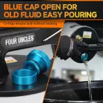 FOUR UNCLES 2L Brake Bleeder Vacuum Pump Kit - Pneumatic Brake Fluid Extractor with 1L Refilling Bottle & Adapters for Automotive Bleeding, One-Person Operation - Image 4