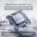 2025 Gaming Laptop, Laptop Computer with Celeron N150, Lap top with 16GB DDR4 1TB SSD, 15.6" IPS 1080P, Backlit Keyboard Fingerprint, Win 11 Pro, Portable Laptops for Work Office Student - Image 7