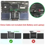 A1708 A1713 Battery for A2171 A2159 A2289 A2338, Compatible with MacBook Pro 13 Inch (Late 2016, Mid 2017, Mid 2019, 2020), EMC 2978 3301 3456 3578 3164 020-00946 MacBookPro13,1 14,1 - 11.4V 54.5Wh - Image 9