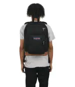 JanSport Cool Backpack, with 15-inch Laptop Sleeve - Large Computer Bag Rucksack with 2 Compartments, Ergonomic Straps, Black - Image 2