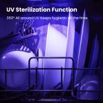 COMFEE' Countertop Dishwasher, Portable Dishwasher with 6L Built-in Water Tank, Mini Dishwasher with More Space Inside, 7 Programs, UV Hygiene& Auto Door Open, for Apartments, Dorms& RVs, White - Image 10