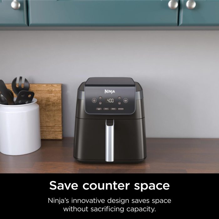 Ninja Air Fryer Pro XL, 6.5 QT Capacity, 6-in-1 Functionality with MaxCrisp Technology, Air Fry, Roast, Bake, Reheat & Dehydrate for Family-Sized Meals (Black) (Renewed) - Image 4