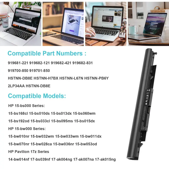 919700-850 Laptop Battery for HP Spare 919681-221 919682-121 919682-421 919682-831 919701-850 JC03 JC04 15-BS000 15-BW000 15-bs0xx 15-BS113DX 15-BS013DX 15-BS015DX 15-BS115DX 15-BS060WM 15-BS070WM - Image 3