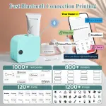 Phomemo Label Maker Machine with Tape, P12 Bluetooth Small Label Makers Portable Ribbon Printer Machine Thermal Transfer Labeler with Multiple Templates for Clothes Home School Gift Wrapping Office - Image 2