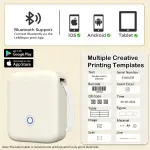 Qhzxcvlk P11 New Version Label Maker Machine with Tape,300DPI Bluetooth Label Printer, Portable Thermal Printer,Sticker Maker for Organizing Home Office School (White) - Image 7