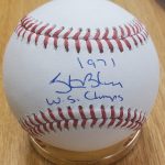 Autographed Steve Blass "1971 WS Champs" Official Rawlings MLB Baseball