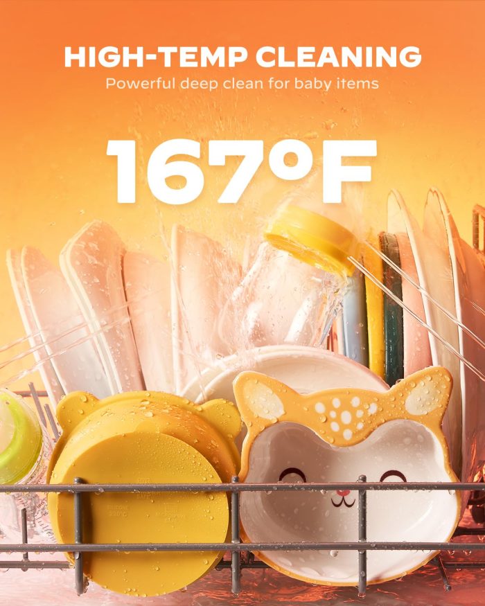 Silonn Portable Countertop Dishwasher | Smart App Control, Triple-Jet Cleaning, Built-In Water Tank & Dual Supply | Compact for Dorm, Apartment, RV - Image 3