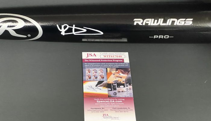 Riley Greene Detroit Tigers Autographed Signed Black Baseball Bat JSA Witness COA - Image 2