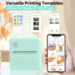 LECHPRO® Label Makers, Label Maker Machine with Tape, Bluetooth Label Maker, Portable Thermal 2 Inch Label Printer for Small Business, Barcode, Address, Logo, Clothing, Sticker Printer for Phones - Image 3