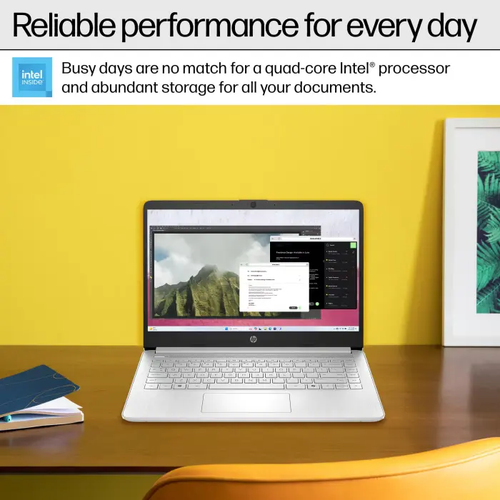 HP Ultrabook 14 Laptop Computer Business Study & Home 2025, Lifetime MS Office + Windows 11 Pro, Quad-Core Intel CPU, 16GB RAM & 628GB Storage (128GB UFS+500GB Ext), Wi-Fi 6, HubxcelAccessory, Silver - Image 5