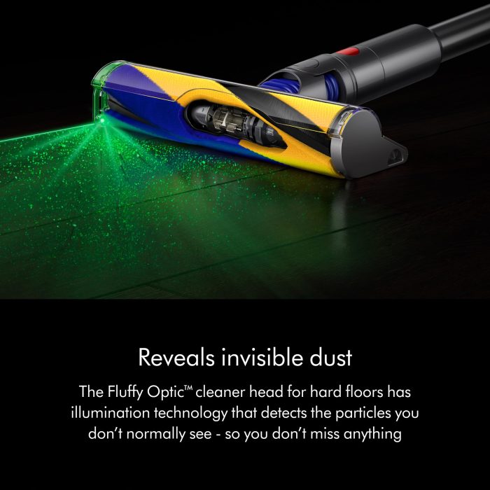 Dyson V15 Detect Plus Cordless Vacuum, Illumination Reveals dust, 240AW, 3 Power Modes, Up to 60 Minutes,² Deep Cleans Hard Floors and Carpets, Detangles pet Hair, Converts to Handheld - Image 8