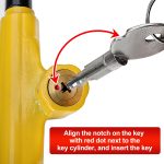 KAYCENTOP Car Steering Wheel to Brake Pedal Lock Auto Security Product Anti-Theft Lock Device Bright Yellow Universal - Image 3