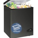7.0 Cu Ft Chest Freezer - Energy Saving Quiet Top Open Door Mini Freezer Adjustable 6 Thermostat - Compact Small Deep Freezer w/Removable Basket and Defrost Water Drain for Home/Apartment/Garage