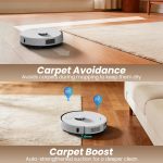 AIRROBO T30+ Robot Vacuum and Mop, 75-Day Self-Emptying, 6000PA Suction, Active Intelligent Obstacle Avoidance, Tangle-Free Brush, Carpet Avoidance, LiDAR Navigation, Smart Mapping, White - Image 6