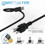 100W USB-C Power Adapter Fast Charger, Compatible with MacBook Pro/Air 16, 15, 14, 13 Inch, iPad Pro, Dell, Lenovo, HP, Asus - Universal USB-C Charger - Image 6