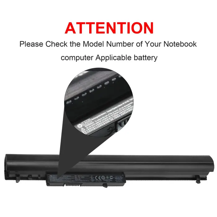 776622-001 Battery for HP 15-f272wm LA04 15-f233wm 15-f271wm 15-f211wm 15-f039wm 15-f010wm 15-f009wm 15-f010dx 15-f033wm 15-f305dx 15-f111dx 15-f162dx 15-n210dx 15-f023wm 15-f024wm 15-f100dx 15-f337wm - Image 3