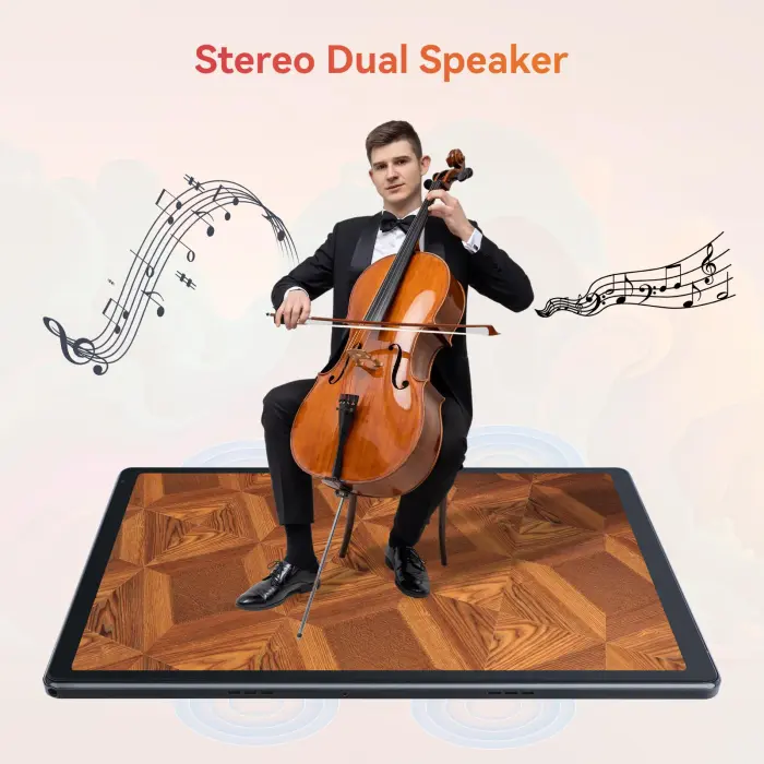 URAO Tablet,10.1" Android Tablet with Octa-core Processor 24GB RAM 128GB ROM HD IPS Touchscreen 8H Battery, Wi-Fi 6, BT 5.0, Dual Camera, Android 15 Tablets 2025 - Image 5