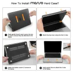 MOSISO Compatible with MacBook Pro 14 inch Case 2025 2024 2023 2022 2021 M5 M4 M3 M2 M1 A3434 A3112 A3185 A3401 A2918 A2992 A2779 A2442, Hard Shell&Keyboard Cover&Screen Film&Pouch,Transparent - Image 5