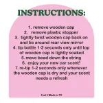 COOLGIRLCANDLES Pistachio Salted Caramel Hanging Car Air Freshener and Essential Oil Diffuser - Automobile Aromatherapy Diffuser Bottle - Image 2