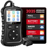 XIAUODO OBD2 Scanner Car Code Reader Support Voltage Test Plug and Play Fixd Car CAN Diagnostic Scan Tool Read and Clear Engine Error Codes for All OBDII Protocol Vehicles Since 1996（Black）
