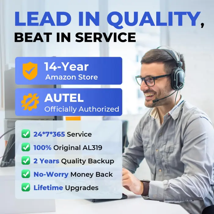 Autel Professional OBD2 Scanner AL319 Code Reader, Enhanced Check and Reset Engine Fault Code, Live Data, Freeze Frame, CAN Car Diagnostic Scan Tools for All OBDII Vehicles After 1996, 2026 Upgraded - Image 2