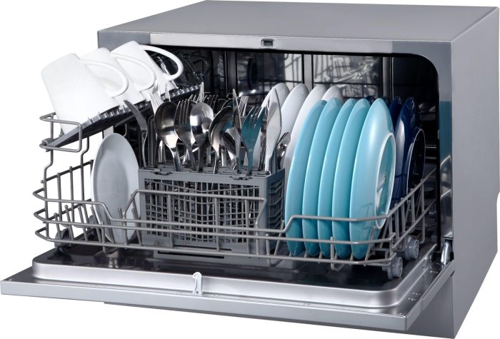 EdgeStar DWP63 21-5/8 Inch Wide 6 Place Setting Countertop Dishwasher - White - Image 4