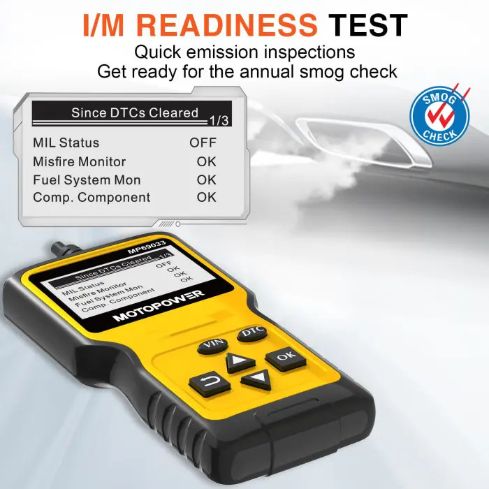 MOTOPOWER MP69033 Car OBD2 Scanner Code Reader Engine Fault Scanner CAN Diagnostic Scan Tool for All OBD II Protocol Cars Since 1996, Yellow - Image 7