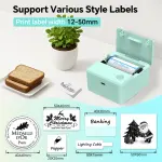 LECHPRO® Label Makers, Label Maker Machine with Tape, Bluetooth Label Maker, Portable Thermal 2 Inch Label Printer for Small Business, Barcode, Address, Logo, Clothing, Sticker Printer for Phones - Image 8
