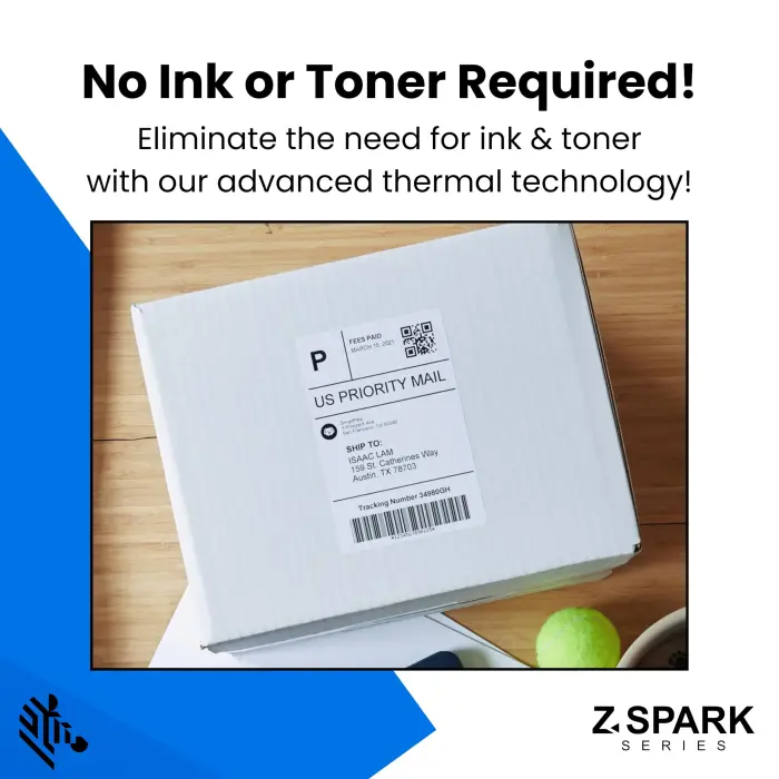 Zebra ZD220 Thermal Desktop Printer 4"| 203 DPI | No Ink Required | USB Connectivity | 2 Year Warranty | Direct Thermal | Z-Spark Series - Image 6