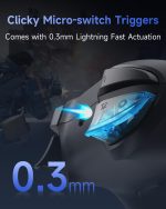 EasySMX S10 Switch 2 Controller-One Key Wake-up, Switch 2 Pro Controller with 6 Axis Gyro, NFC Function, TMR Anti-Drift Joystick, HD Rumble, Swappable D-Pad & Faceplate-black - Image 5