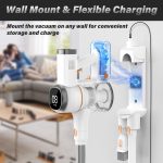 Tikom V500 Cordless Vacuum Cleaner for Home, 40000Pa/450W Stick Vacuum with LED Touch Screen, Charging Wall Dock, Anti-Tangle, Lightweight Handheld Vacuum for Pet Hair, Hard Floor, Carpet - Image 7