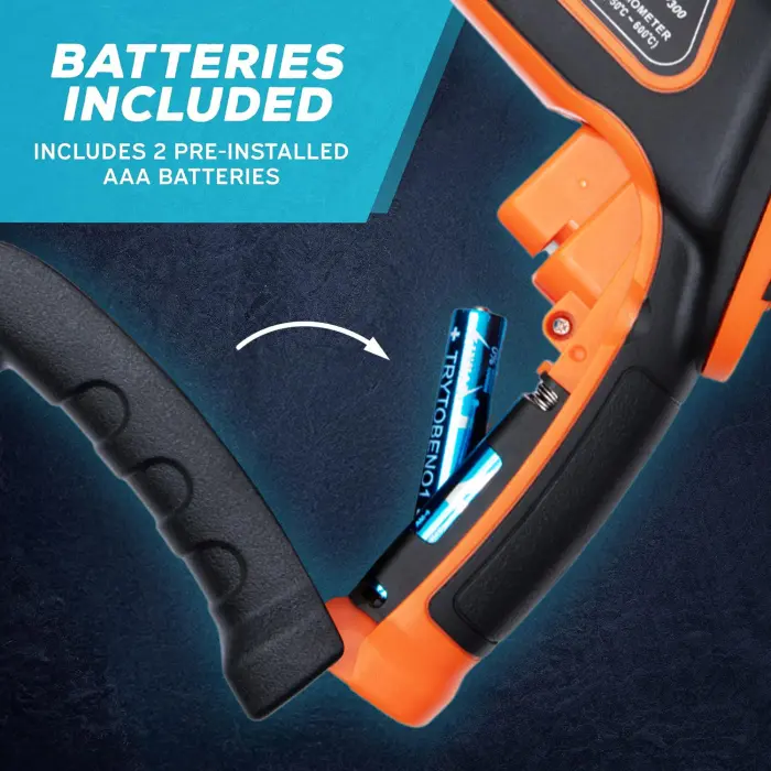 Kizen Infrared Temperature Gun - Handheld Surface Infrared Thermometer for Griddle, Grill, Pizza Oven, Candy, & A/C - Laser Thermometer Gun -58F to 1112F - Surface Temp Gun - Image 4