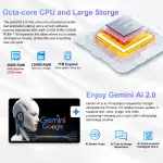 2025 Tablet 10 inch Android 15 Tablets 30GB RAM 128GB ROM 1TB Expand, 8000mAh Octa-Core Tablet with Drop-proof Case, Gemini AI, HD IPS Display, GPS, 5G WIFI, Split-screen, Widevine L1 -Metal Black - Image 7