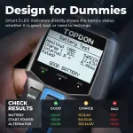 TOPDON BT100 Car Battery Tester 12V Load Tester, 100-2000 CCA Automotive Alternator Tester Digital Auto Battery Analyzer Charging Cranking System Tester for Car Truck Motorcycle ATV SUV Boat Yacht - Image 2