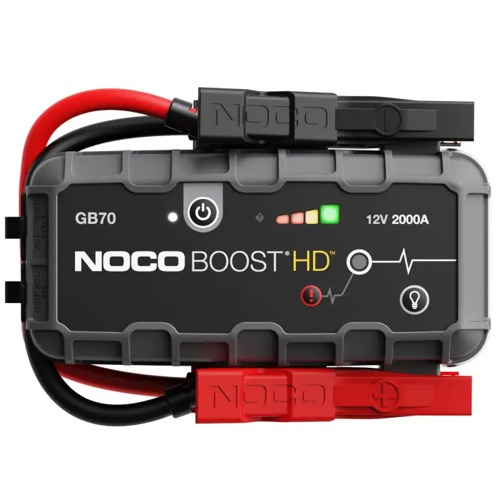 NOCO Boost GB70: 2000A UltraSafe Jump Starter – 12V Lithium Battery Booster Pack, Portable Jump Box, Power Bank & Jumper Cables - for 8.0L Gas and 6.0L Diesel Engines - Image 1