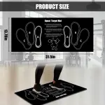 Squat Mat With Foot Position - Anti Slip Training Mat, Perfect for Leg and Abdominal Exercises. Squat Pads Can Activate Muscles and Prevent Sports Injuries,Lightweight and Portable. - Image 2