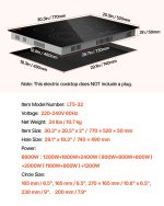 VEVOR Built in Electric Stove Top, 30 inch 5 Burners Ceramic Cooktop, 240V Glass Radiant Cooktop with Sensor Touch Control, Timer & Child Lock Included, 9 Power Levels for Simmer Steam Slow Cook Fry - Image 4